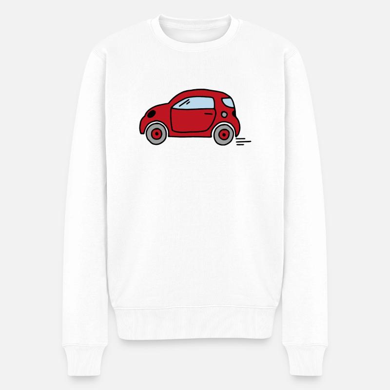 Auto - Männer Premium Bio Pullover - Weiß