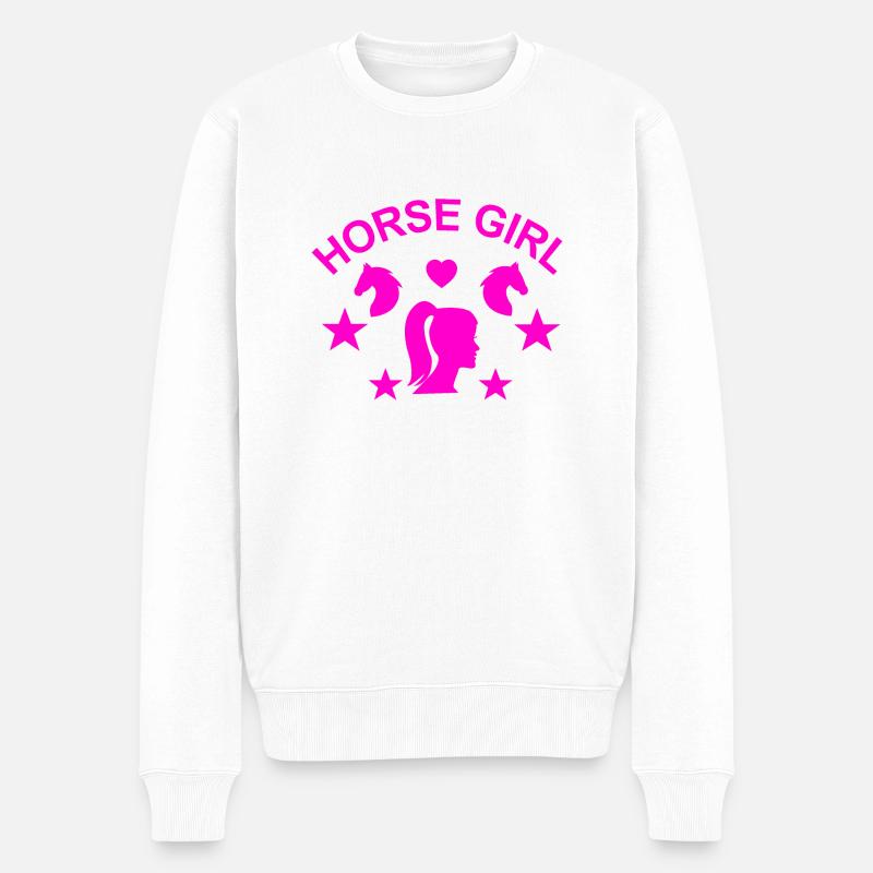 Cheval - Pull Premium bio Homme - blanc