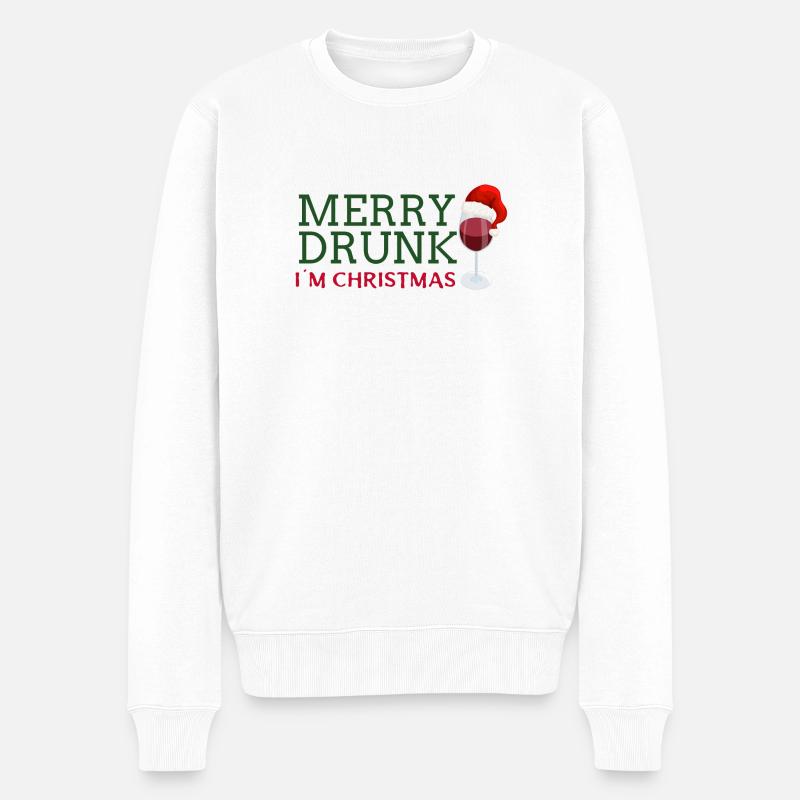 Joyeux ivre - Pull Premium bio Homme - blanc