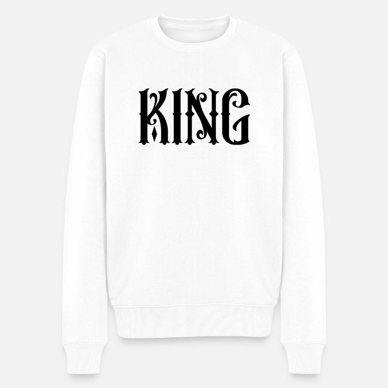 Roi - Pull Premium bio Homme - blanc