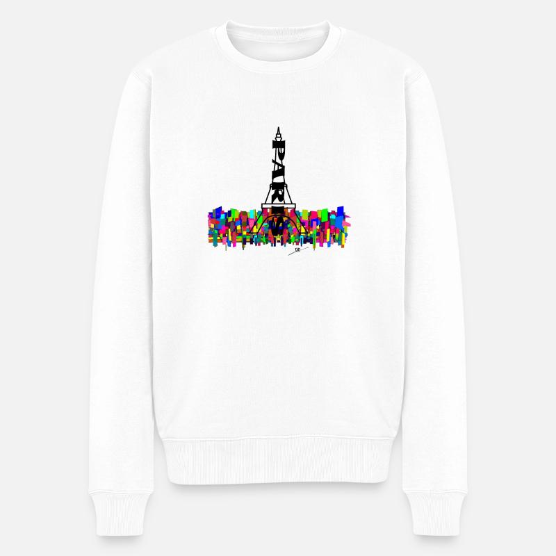 Art Eiffel Paris - Pull Premium bio Homme - blanc