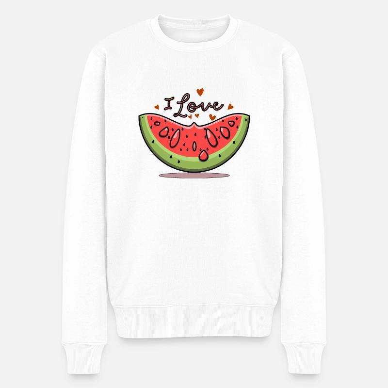 PASTÈQUE - Pull Premium bio Homme - blanc