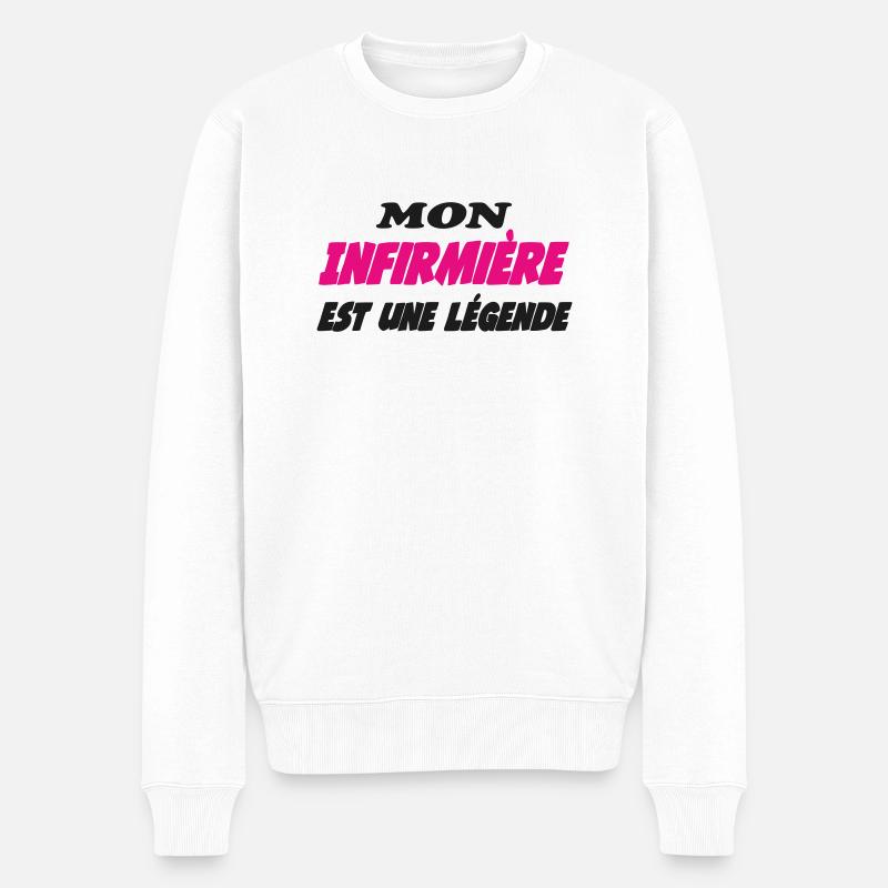 Mon Infirmière est une légende - Pull Premium bio Homme - blanc