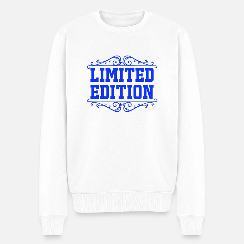 limited edition 3 - Männer Premium Bio Pullover - Weiß