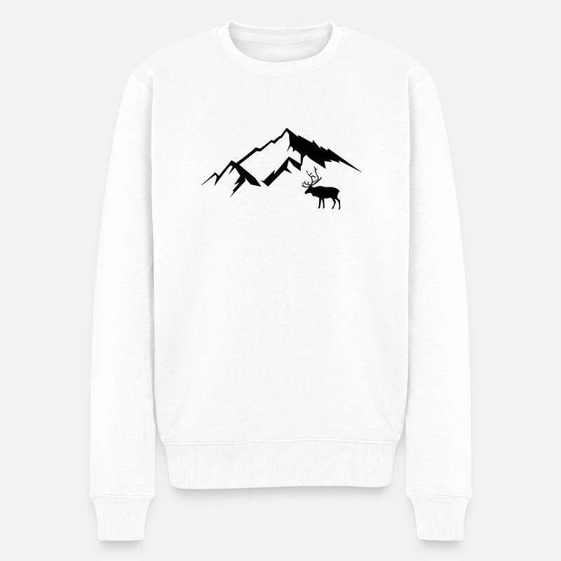 Berg Reh 01 - Pull Premium bio Homme - blanc