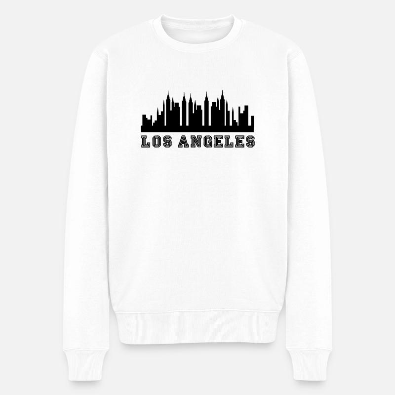 Los Angeles - Pull Premium bio Homme - blanc