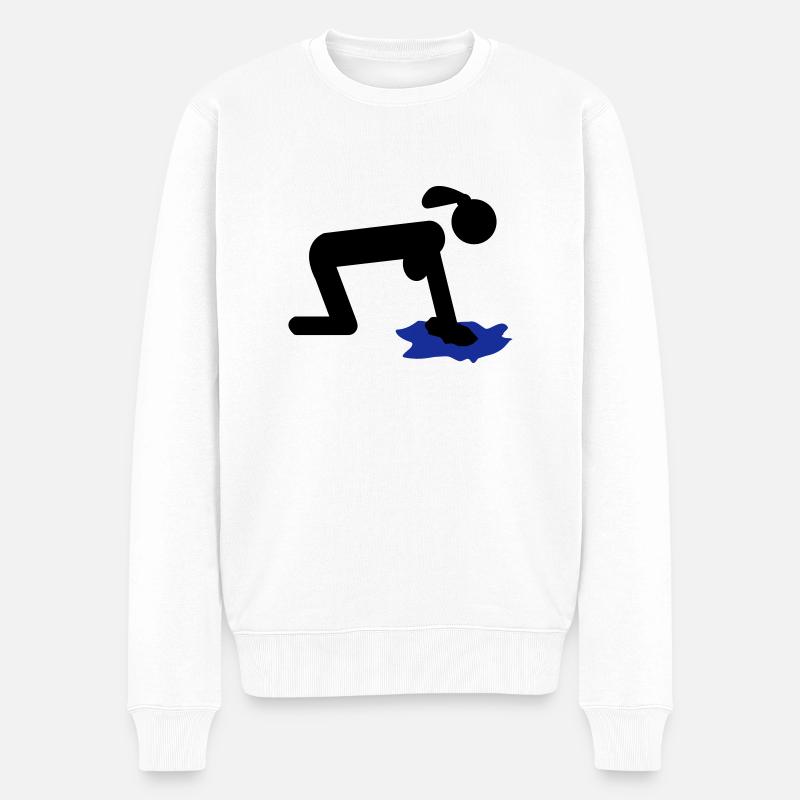 femme de ménage - Pull Premium bio Homme - blanc