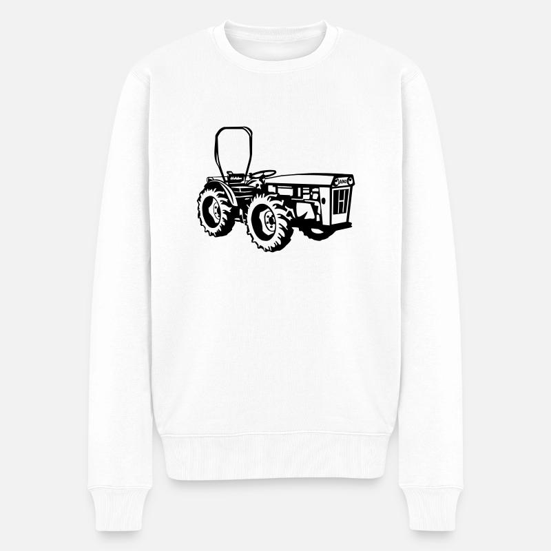 Holder Knicklenker AM2 AG3 Traktor Schlepper - Männer Premium Bio Pullover - Weiß