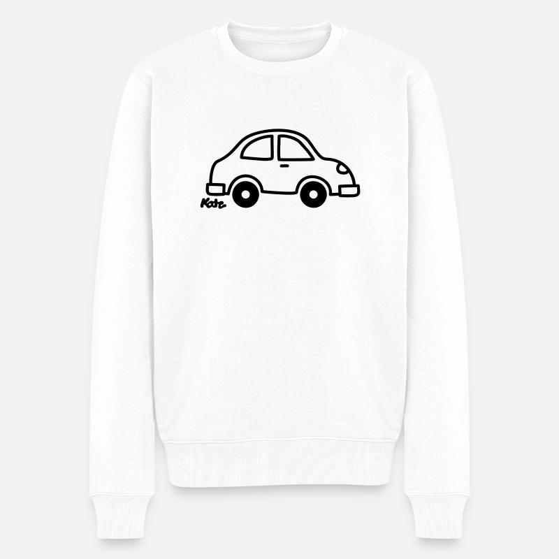 Auto - Pull Premium bio Homme - blanc