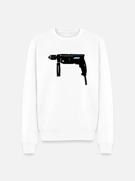 Drill - Men's Premium Organic Jumper - white