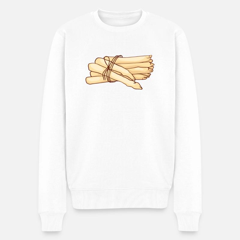 Asperges de légumes - Pull Premium bio Homme - blanc
