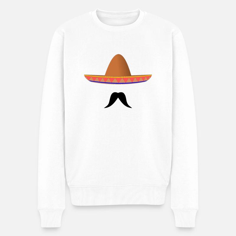 Sombrero mexicain - Pull Premium bio Homme - blanc