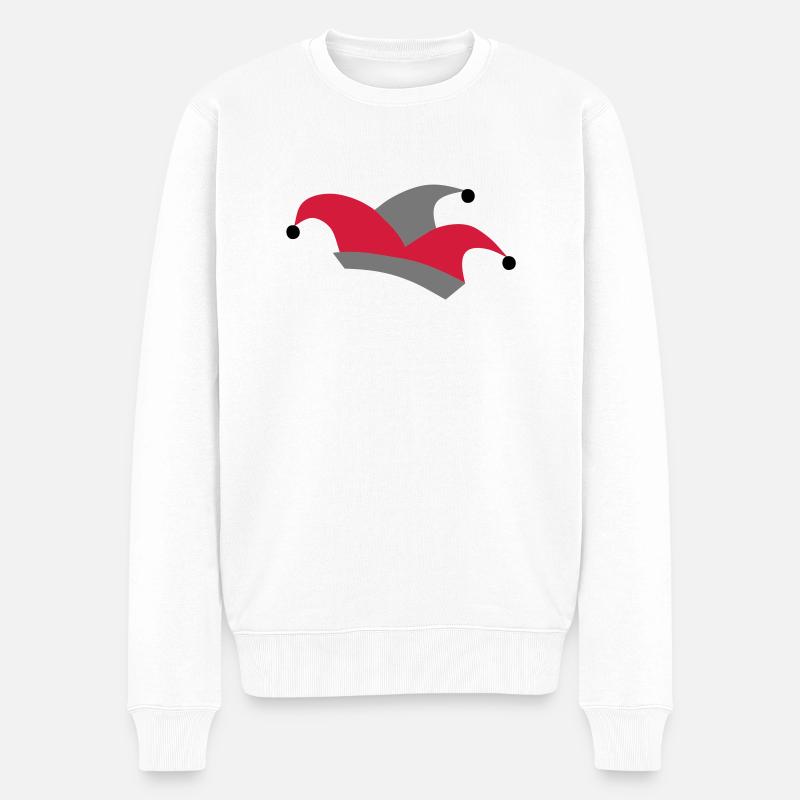 karneval - Männer Premium Bio Pullover - Weiß