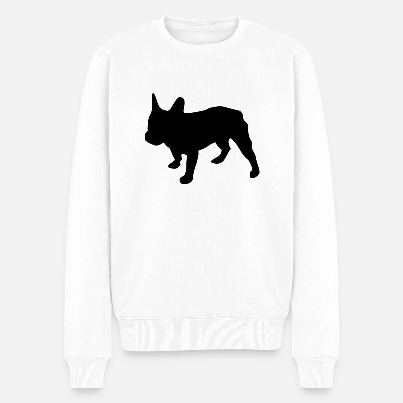 bouledogue francais - Pull Premium bio Homme - blanc