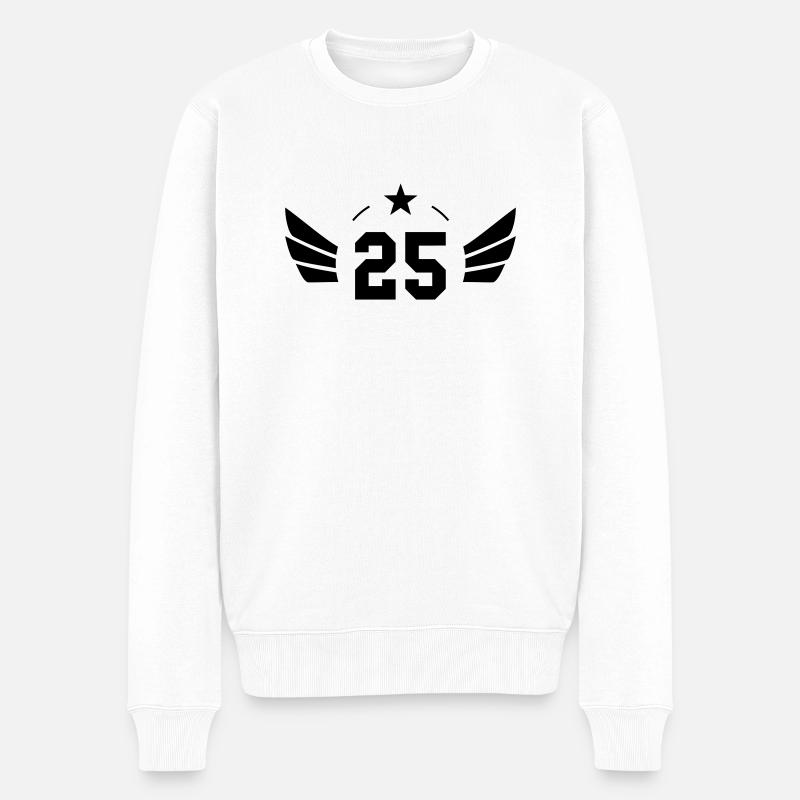 25 Ans - Pull Premium bio Homme - blanc