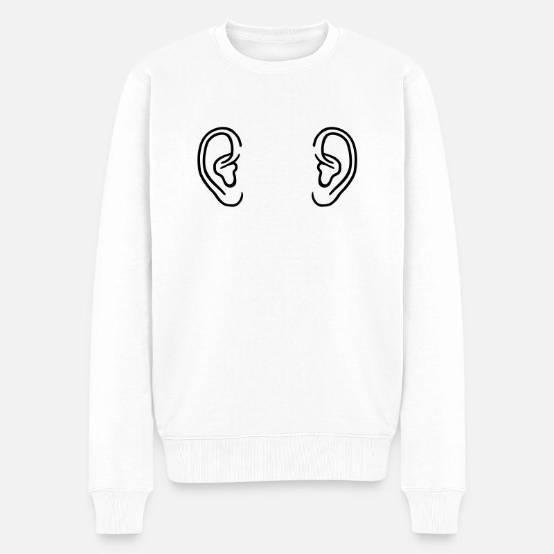 Oreille - Pull Premium bio Homme - blanc