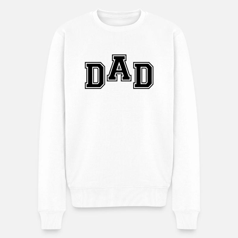 Dad - Pull Premium bio Homme - blanc
