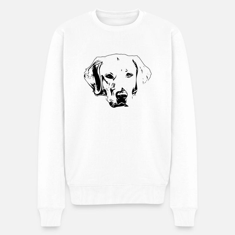 Labrador - Männer Premium Bio Pullover - Weiß