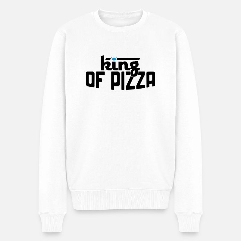 La pizza - Pull Premium bio Homme - blanc
