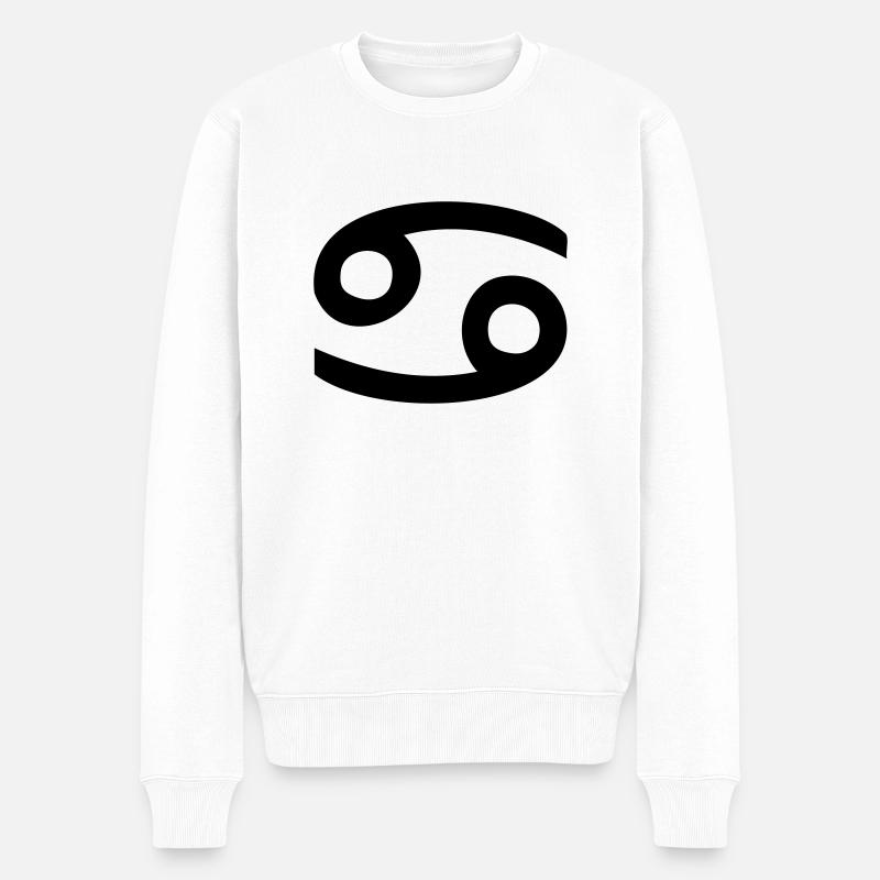 signe astrologique cancer - Pull Premium bio Homme - blanc