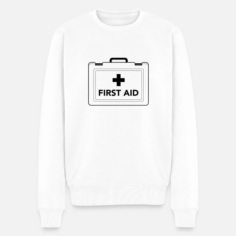 conception de cas de premiers soins - Pull Premium bio Homme - blanc
