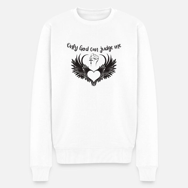 Good can judge me - Pull Premium bio Homme - blanc