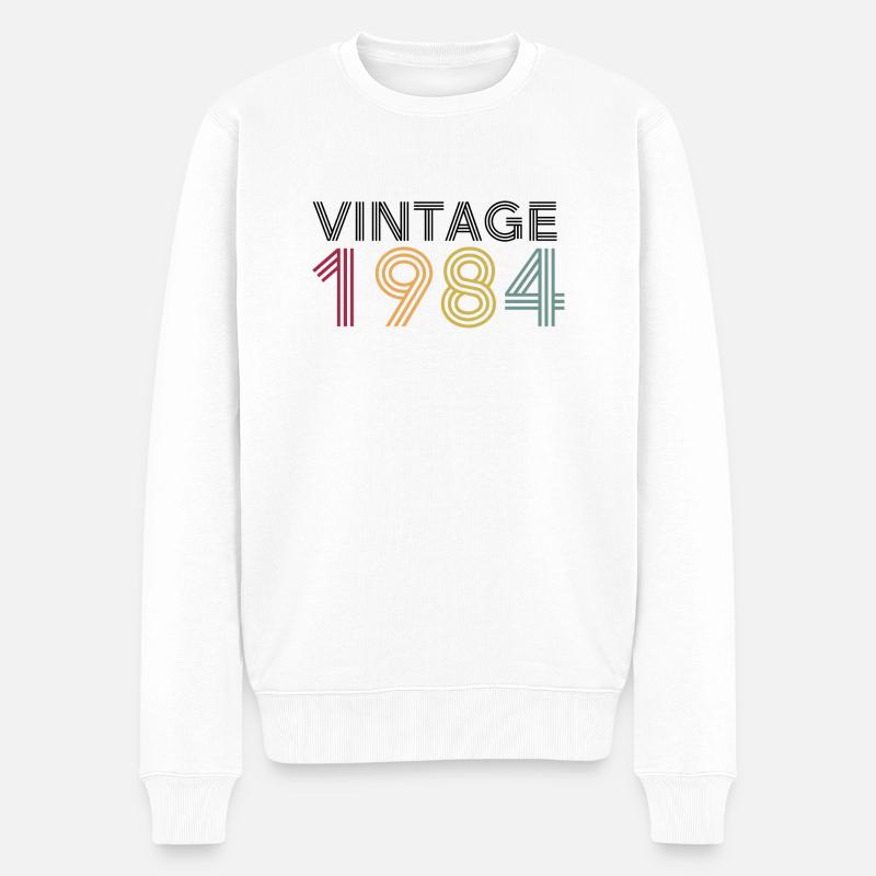 Millésime 1984 - Pull Premium bio Homme - blanc