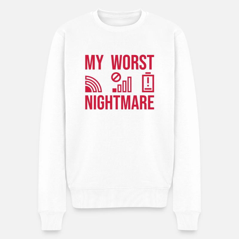 Ennuyer mon pire cauchemar - Pull Premium bio Homme - blanc
