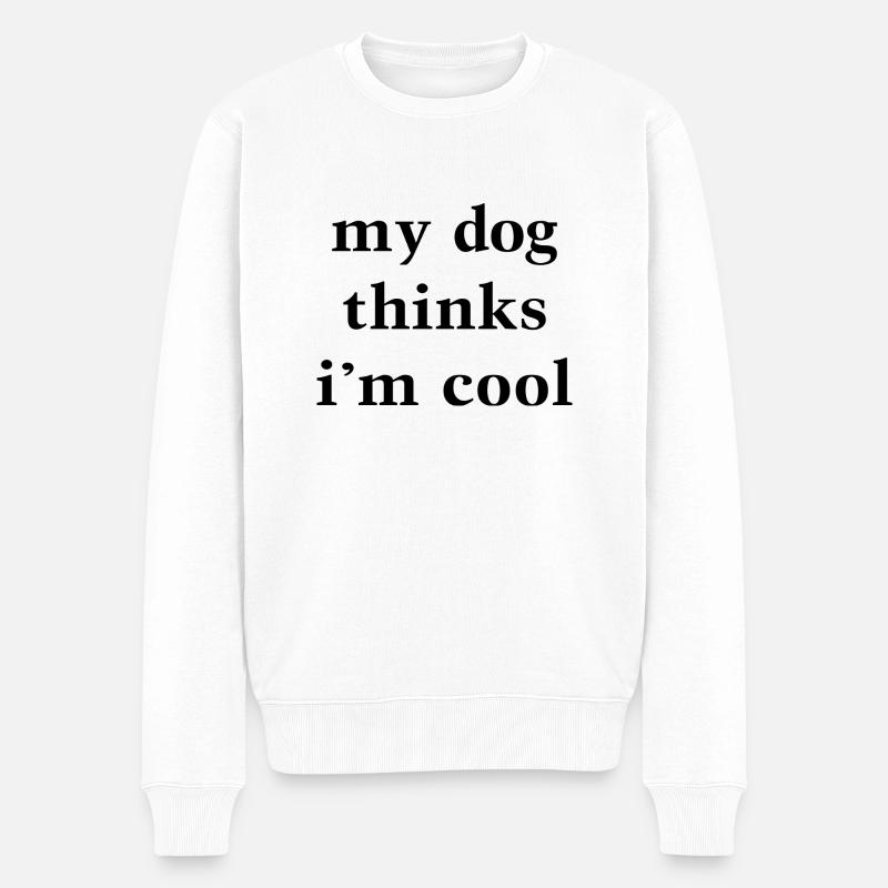 Chien de chien - Pull Premium bio Homme - blanc