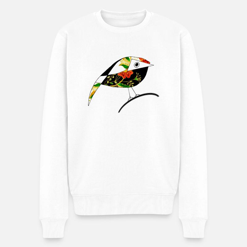 Oiseau - Pull Premium bio Homme - blanc
