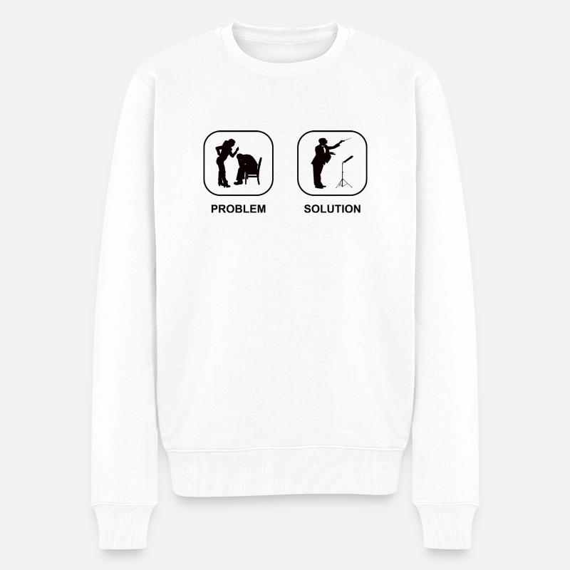 Dirigenten Geschenk Dirigieren Musik Dirigent - Männer Premium Bio Pullover - Weiß