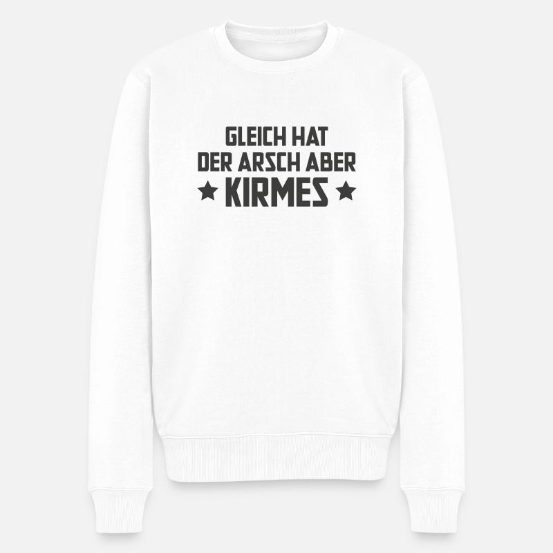 Kirmes - Männer Premium Bio Pullover - Weiß