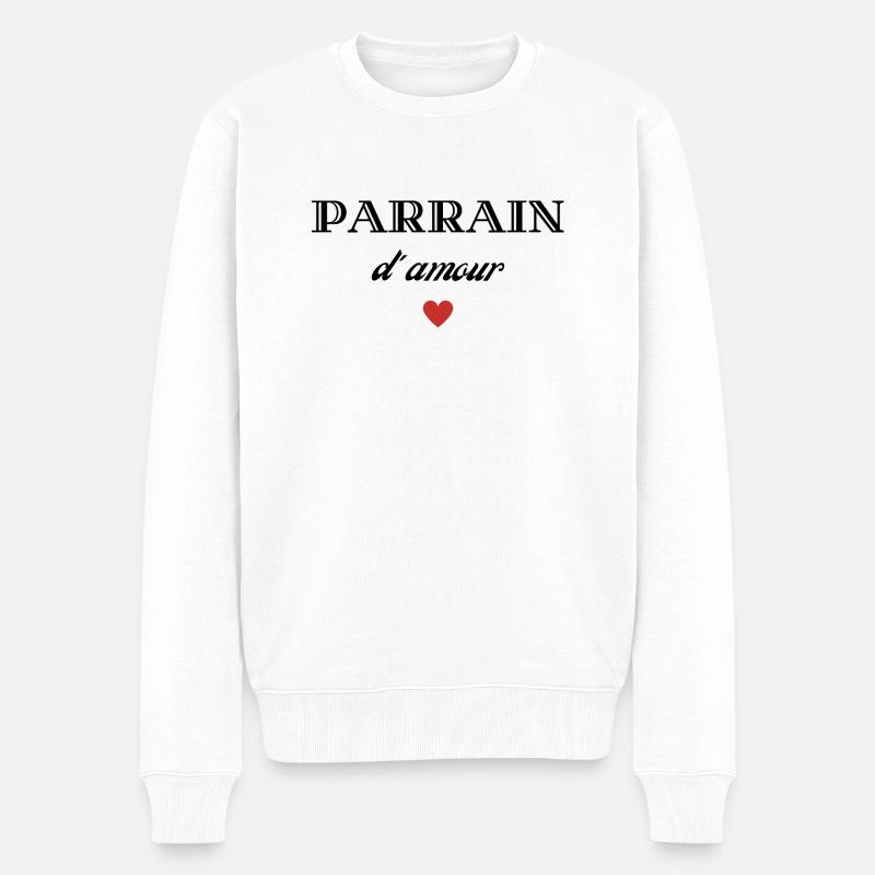 parrain d'amour - Pull Premium bio Homme - blanc