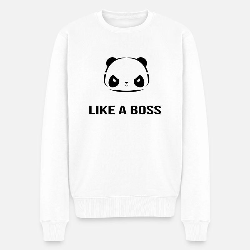 Comme un Boss Panda - Pull Premium bio Homme - blanc