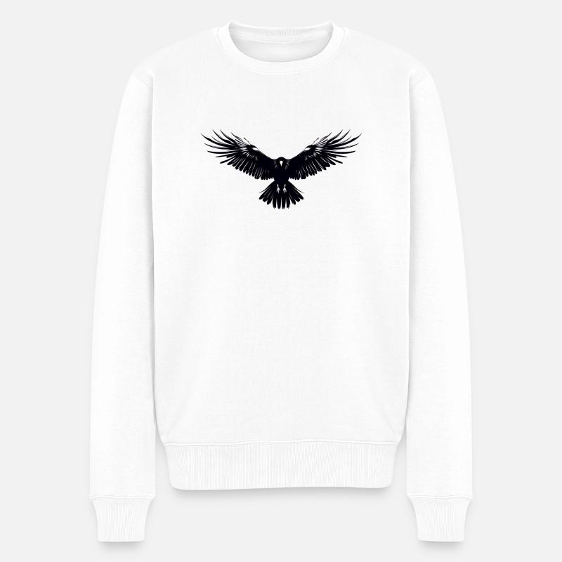 Rabe - Männer Premium Bio Pullover - Weiß