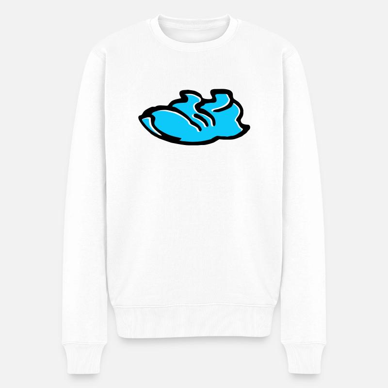 Sneaker - Männer Premium Bio Pullover - Weiß