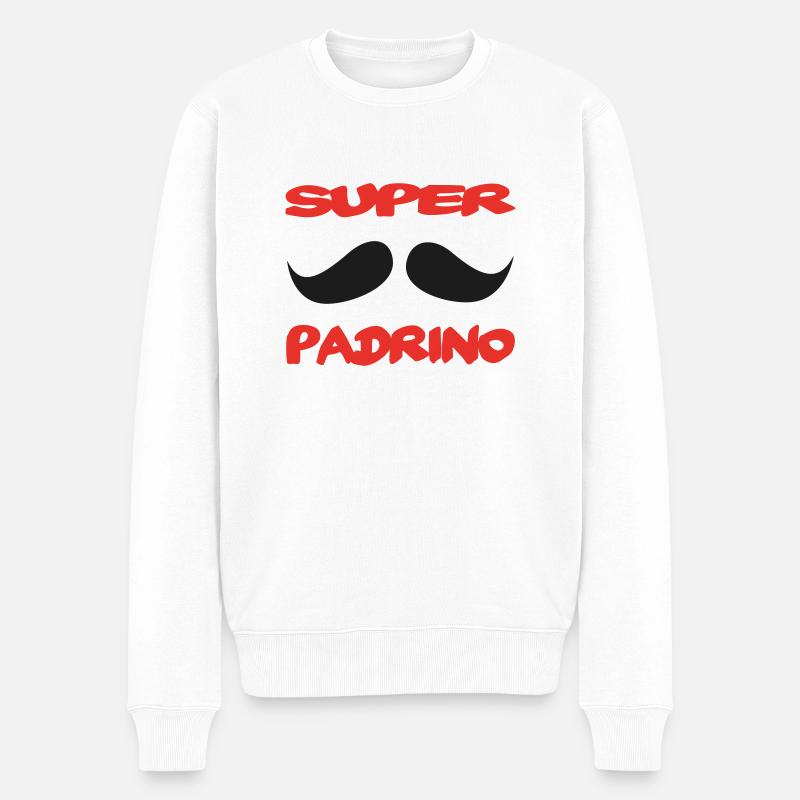 Super padrino - Pull Premium bio Homme - blanc