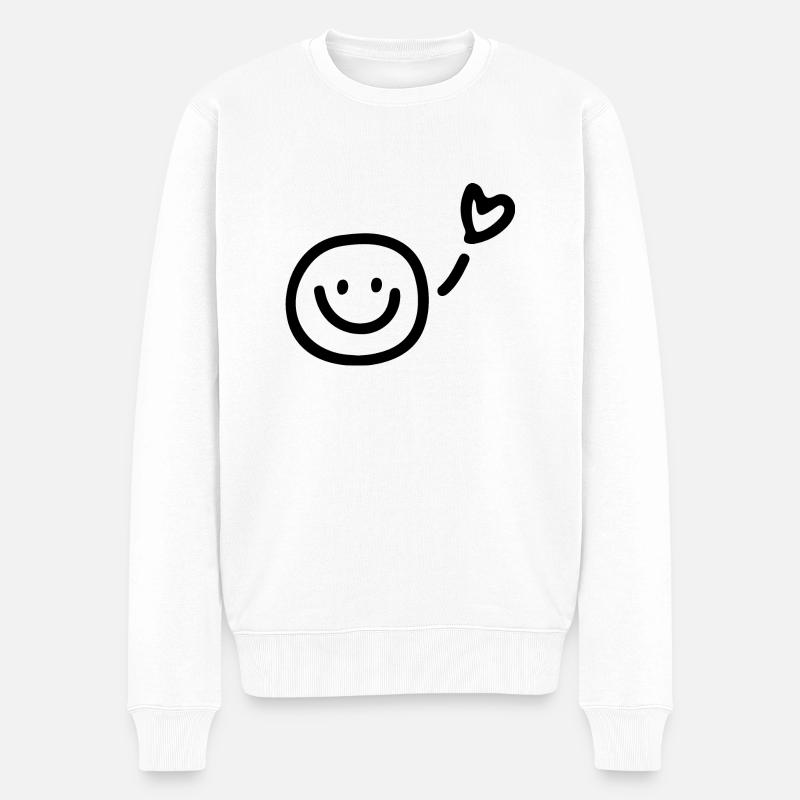 Pensez à l’amour ! - Pull Premium bio Homme - blanc