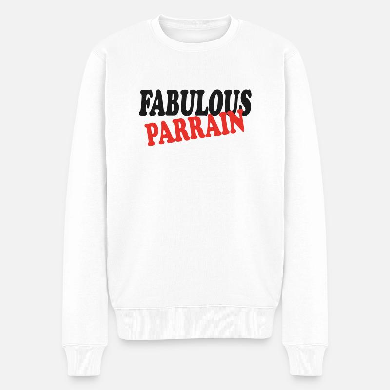 Fabelhafter PATENONKEL - Männer Premium Bio Pullover - Weiß