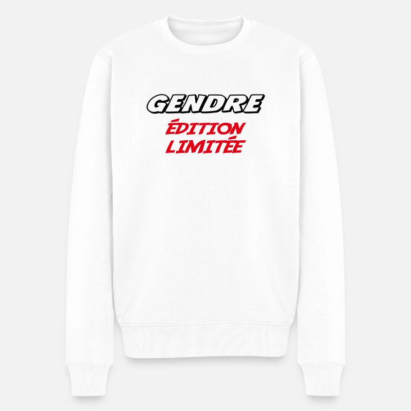 GENDRE édition limitée - Pull Premium bio Homme - blanc