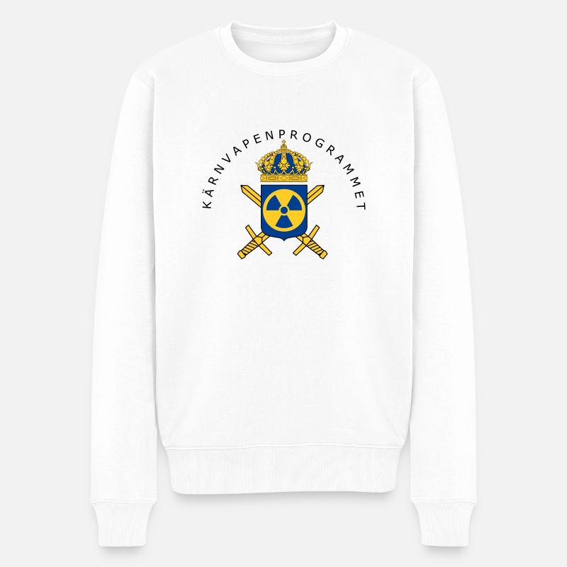 Das schwedische Atomwaffenprogramm - Männer Premium Bio Pullover - Weiß