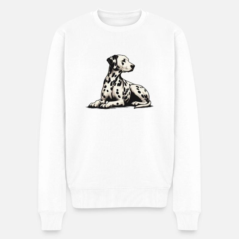 Dalmate - Pull Premium bio Homme - blanc