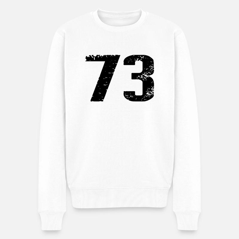 Maillot à 73 numéros - Pull Premium bio Homme - blanc