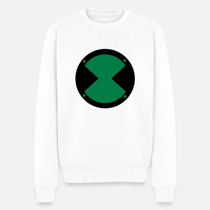 Sehen Ben Ten - Männer Premium Bio Pullover - Weiß
