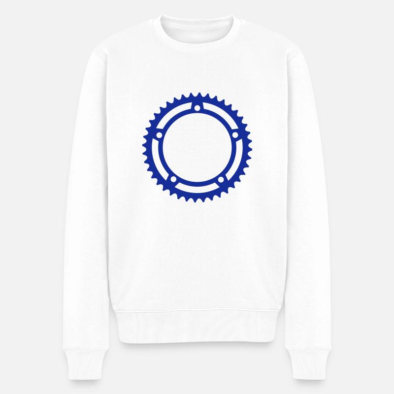 Kettenblatt - Männer Premium Bio Pullover - Weiß