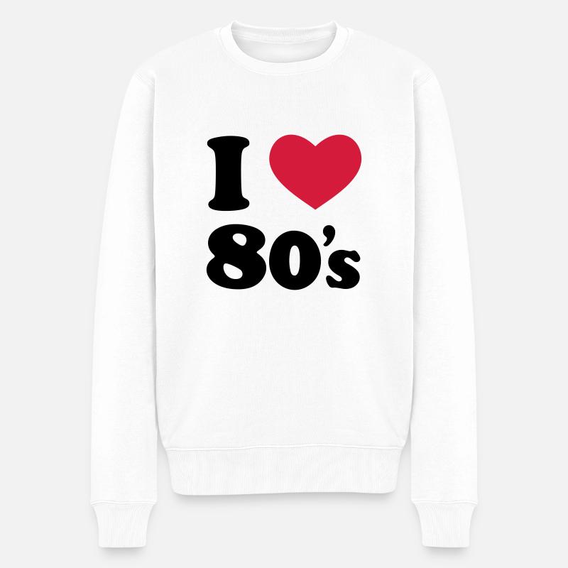 80's - Pull Premium bio Homme - blanc
