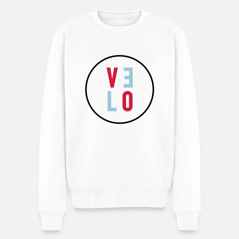 Velo - Männer Premium Bio Pullover - Weiß