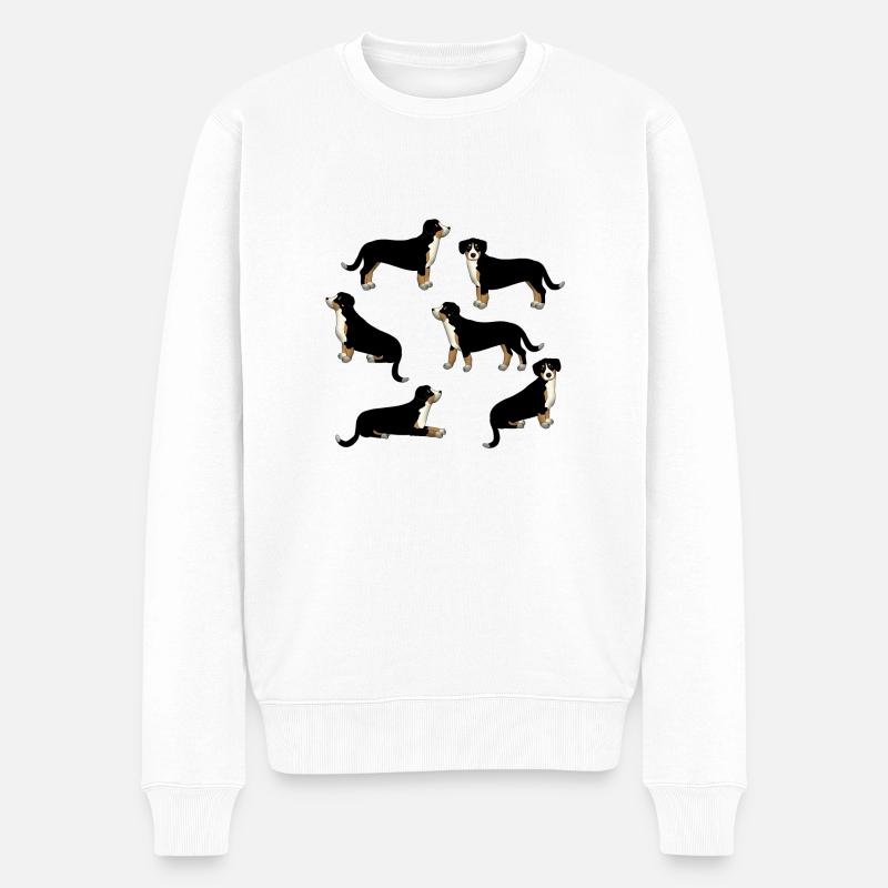 Entlebucher Auswahl - Männer Premium Bio Pullover - Weiß