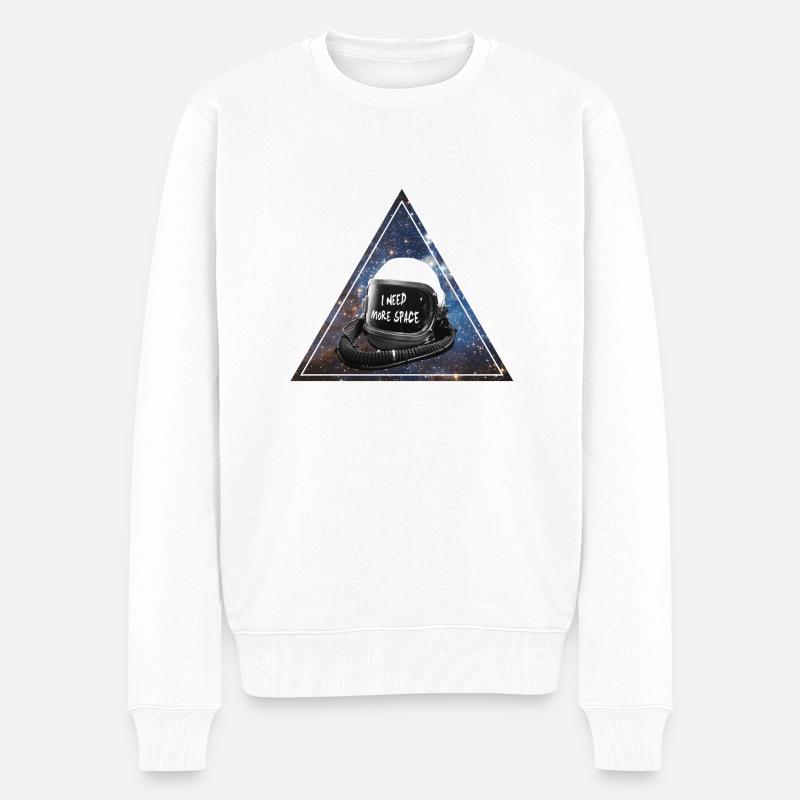 Need space - Pull Premium bio Homme - blanc