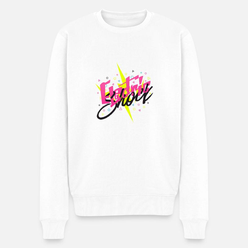 Electric Shock - Pull Premium bio Homme - blanc